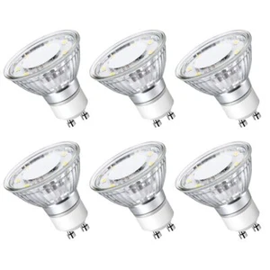 LE GU10 LED Light Bulb, Non-Dimmable, 5000K Daylight White Bulb, 4W LED, 6 Pack - Picture 1 of 7