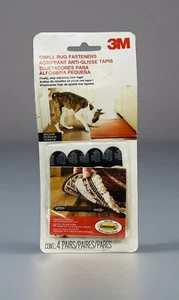 3M Rug Anchors, Black, 4 Pairs Small Rug Gripper NEW - Picture 1 of 2
