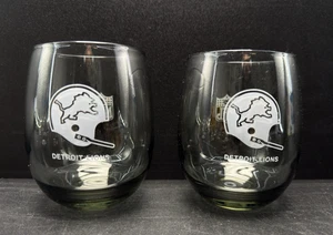Juego de 2 vasos de whisky de polietileno Roly Lowball ahumados de colección NFL Detroit Lions - Imagen 1 de 6
