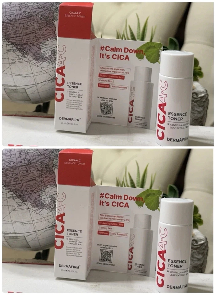 DERMAFIRM CICAA•C Essence Toner 8 Layer Hyaluronic Acid Calming Skin Exp8/27