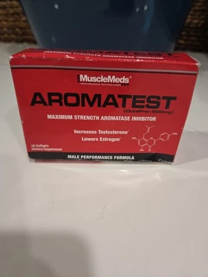 MuscleMeds Aromatest Potenciador de testosterona Fuerza Máxima 30 Cápsula Líquida HB1 Foto 1 de 4