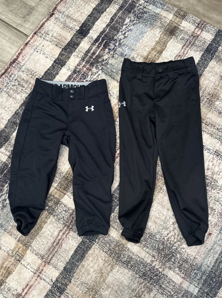 2 pares de pantalones de baile Under Armour con trabillas para cinturón talla YXS y talla 5 muy apreciados Foto 1 de 4