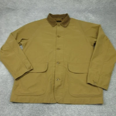 Uniqlo Jacket Mens Medium Brown Chore Worker Utility Barn Hunting Coat Overshirt - Image 1 of 4