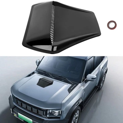 Universal Car Front Flow Air Intake Outlet Hood Scoop Vent Trim Cover Decorative - Image 1 of 4
