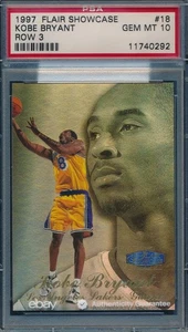 KOBE BRYANT 1997-98 FLEER FLAIR SHOWCASE ROW 3 PSA 10 GEM MINT CARD #18! - Picture 1 of 2
