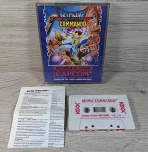Bionic Commando ZX Spectrum 48/128K Game Casstette Capcom Tested & Working CIB - Picture 1 of 10