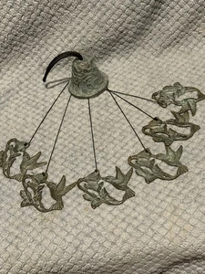 Brass Hummingbird Wind chime - Picture 1 of 12