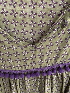 Live Happy Green And Purple Blouse - Picture 1 of 5