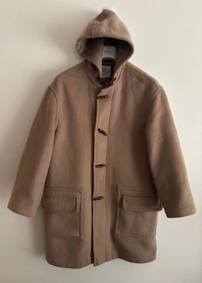 J. Abrigo de Lona Press X Gloverall Mi England Abrigo de Lana Beige Tostado - 38/Mediano Foto 1 de 4