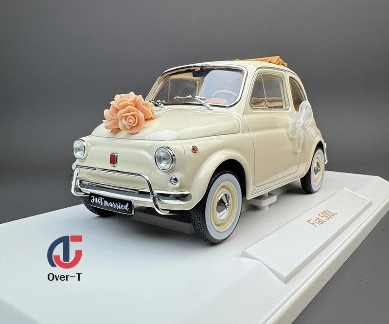 NOREV 1:18 Fiat FIAT 500 L 1968 WEDDING PACK Alloy Unopenable Car Model  - Image 1 of 4
