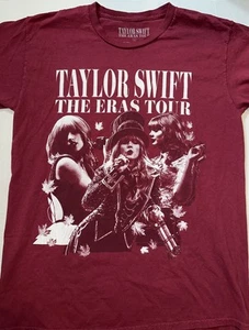 TAYLOR SWIFT Concert T-Shirt The Eras Tour 2023 Official Merch Red Size Large - Picture 1 of 7