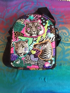 Smiggle Tiger And Zebra Hardtop Curved Lunch Box - Picture 1 of 4