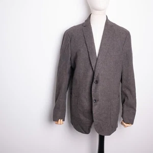 Ermenegildo Zegna Mens Single Breast Wool Silk Angora Brown Check Blazer 56R XL - Picture 1 of 8