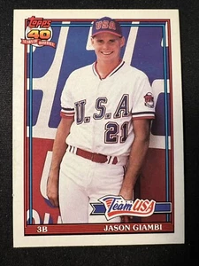 1991 Topps Traded Jason Giambi #45T Rookie RC - Picture 1 of 2