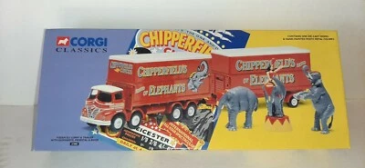 FODEN S21 LORRY & TRAILER WITH ELEPHANTS PEDESTAL & RIDER 31902 CORGI CLASSICS - Immagine 1 di 3
