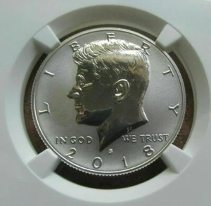 2018 S 50c SILVER KENNEDY NGC PF70 REVERSE PROOF LIGHT FINISH  - Picture 1 of 5