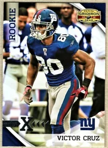 VICTOR CRUZ - 2010 PANINI GRIDIRON GEAR SILVER X'S RC /250 - Picture 1 of 2