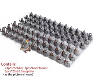 Lord Of The Rings Dwarf Legion Dwarves Army Custom Minifigures lot 73 Soldiers - Picture 1 of 23