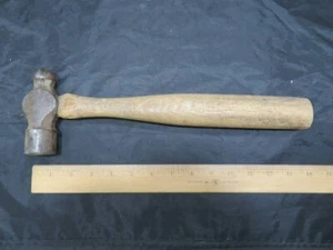 Vintage Old Ball Peen Hammer 13 1/2" Long - Picture 1 of 11