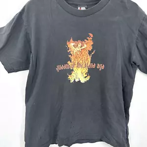 Camicia Vintage Queens Of The Stone Age Uomo L 2000 Rated R Firelady Josh Homme Giant - Foto 1 di 17