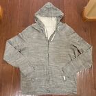 Abercrombie & Fitch Thermal Zip up Zipper Hoodie Men’s size Large Hooded Gray