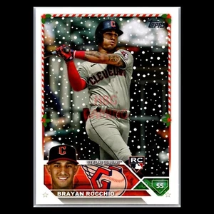 Brayan Rocchio RC 2023 Topps Holiday Cleveland Guardians Rookie Card #H63 - Picture 1 of 2