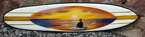 SU 160- E5 (ma) / Deko Surfboard Beachdesign 160 cm Surfbrett lackiert  Board  - Bild 1 von 1