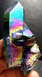 58g WOW! Rainbow Titanium plated Crystal Cluster, color-changing crystal R410 - Picture 1 of 8
