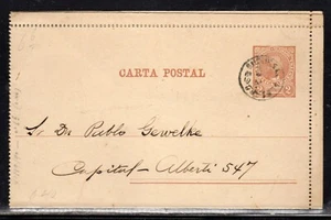 Argentina PSE Letter Card Used 1889 c123 - Picture 1 of 3