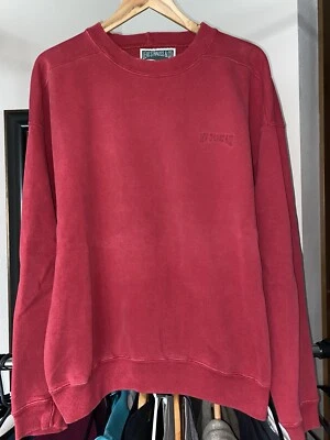 Vintage 90s Levis Strauss Sweatshirt Mens Large Red Crewneck Heavy USA Made - Image 1 of 4