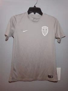 Nike Dri Fit Youth Large Gray Madison Futbol Club Authentic SoccerLoco Jersey #6 - Picture 1 of 8
