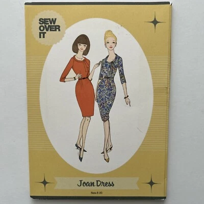 Sew Over It Joan Dress Round Neck Shaped Tea Retro Ladies New Uncut Pattern PLUS - Image 1 of 4