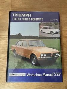 Intereurope Workshop Manual - TRIUMPH TOLEDO 1500TC DOLOMITE from 1972 (227) - Picture 1 of 1