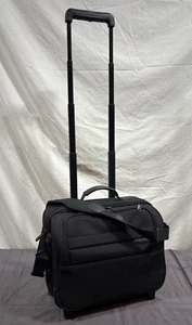 Briggs & Riley Travelware Baseline U214-4 Compact Rolling/Shoulder Bag Black - Picture 1 of 11