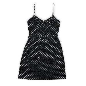 J. Vestido Crew Lunares Talla 4 Sin Mangas Bolsillos Corazón Mini - Imagen 1 de 9