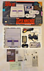 Console Super Nintendo SNES SNS-001 avec boîte, 2 manettes, papiers, câbles