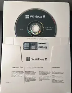 Genuine Windows 11 Pro 64 English Professional DVD & Product Key | Full License - Picture 1 of 6