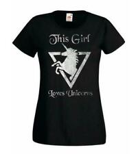 Unicorn Black T-Shirts for Women