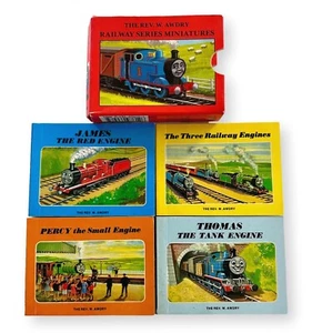 Thomas The Tank Railway Series Miniatures No. 1-1990 Boxed Set of 4 Book Stories - Imagen 1 de 6