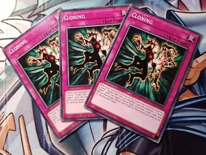 3 x EGO1-EN034 Cloning Common 1st Edition Mint YuGiOh Playset  - Picture 1 of 1