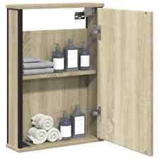 Bathroom Mirror Cabinet Wall Mounted Sonoma Oak Engineered Wood vidaXL