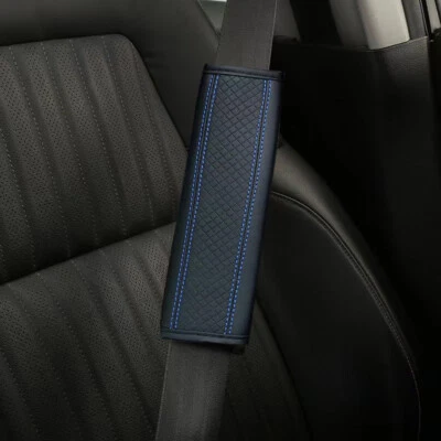 Blue Car Seat Belt Cover Strap Pad Shoulder Comfort Cushion Car Accessories - Image 1 of 4