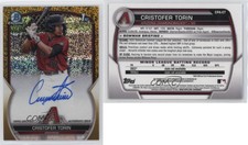 2023 Bowman Chrome Prospect Gold Mini-Diamond Refractor /50 Cristofer Torin Auto