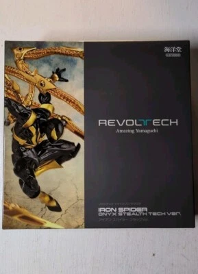 Revoltech Amazing Yamaguchi Iron Spider Onyx Stealth Tech Black Ver. New Sealed - Image 1 of 4