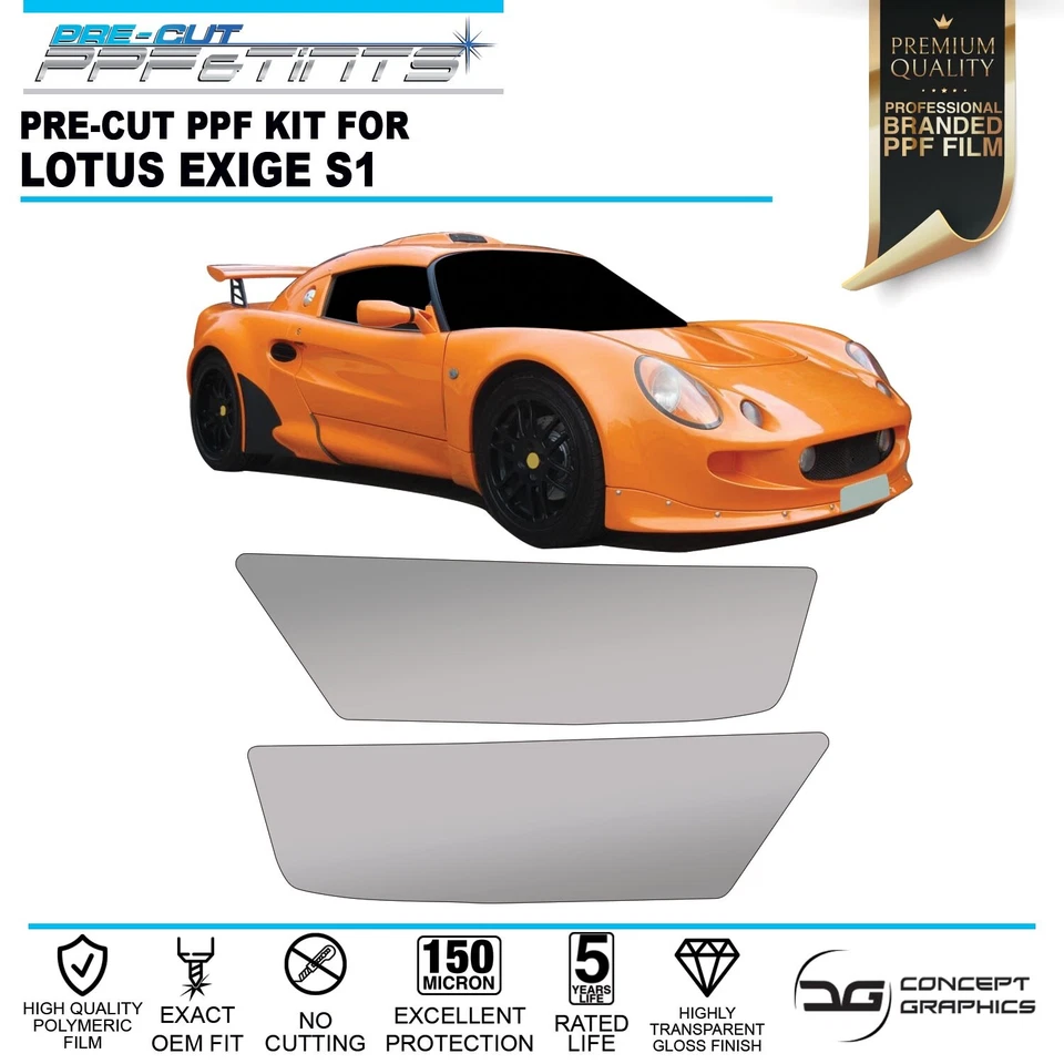 Película protectora de pintura con astillas laterales para falda lateral PPF para Lotus Exige S1 - Imagen 1 de 3