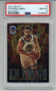 2022 PANINI SELECT EN FUEGO #3 STEPHEN CURRY CARD WARRIORS PSA 10 LOW POP RARE - Picture 1 of 2