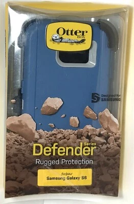 OtterBox 77-51158 Defender 保护壳 带皮带夹 适用于三星 Galaxy S6 - 蓝色 — 第 1/4 张图片