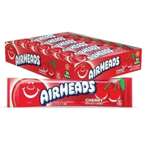 Airheads Cherry Taffy Bars, Full Size, Confezione da 36, Avvolto singolarmente - Foto 1 di 6