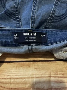 hollister low rise boot cut jeans size 4R w27R - Picture 1 of 3