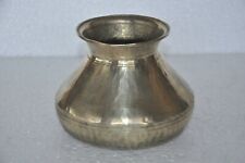 Vintage Brass Solid Handcrafted Hammer Work Tribal Solid Water Pot